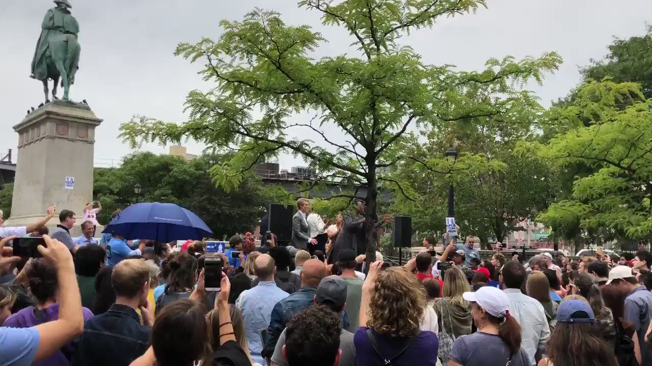 They are currently singing happy birthday to Bernie Sanders 