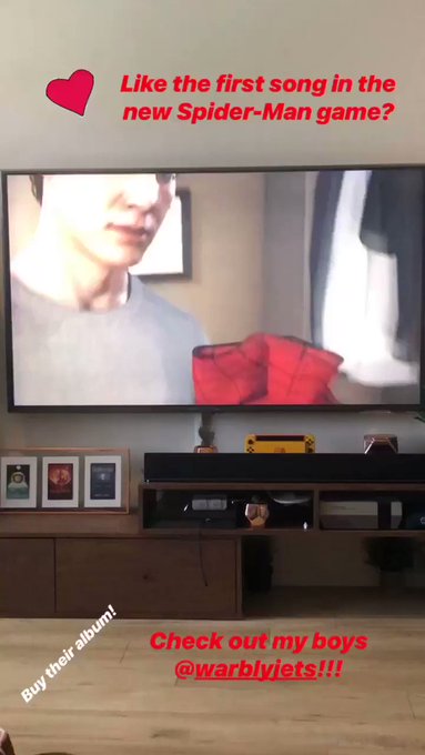 Spider-Man started off strong with one of the best songs! Check out @WARBLYJETS! https://t.co/3KXC7y