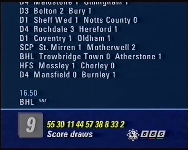 Bbc vidiprinter cheap