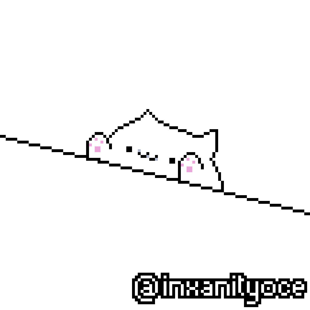 Bongo cat pixel art