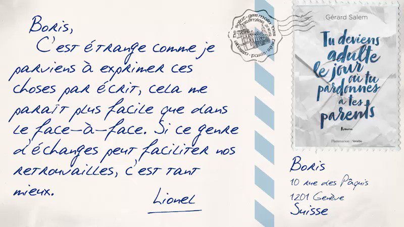 La Lettre De Newt En Francais Versilio on Twitter: ""Parce qu’une lettre écrite à la main, c’est déjà