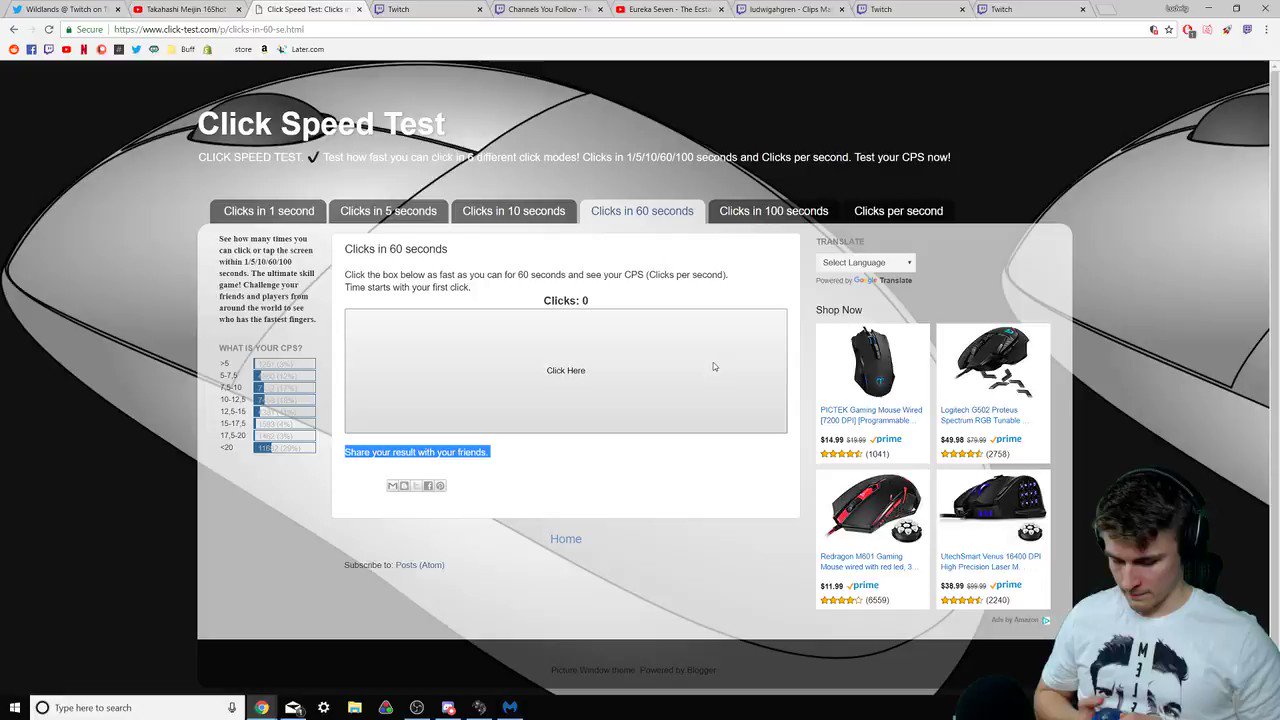 Click Test 10 seconds (Check Your Click Speed in 10 second)