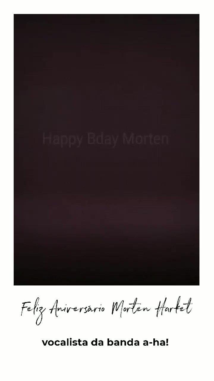 Happy bday Morten Harket
59 years              