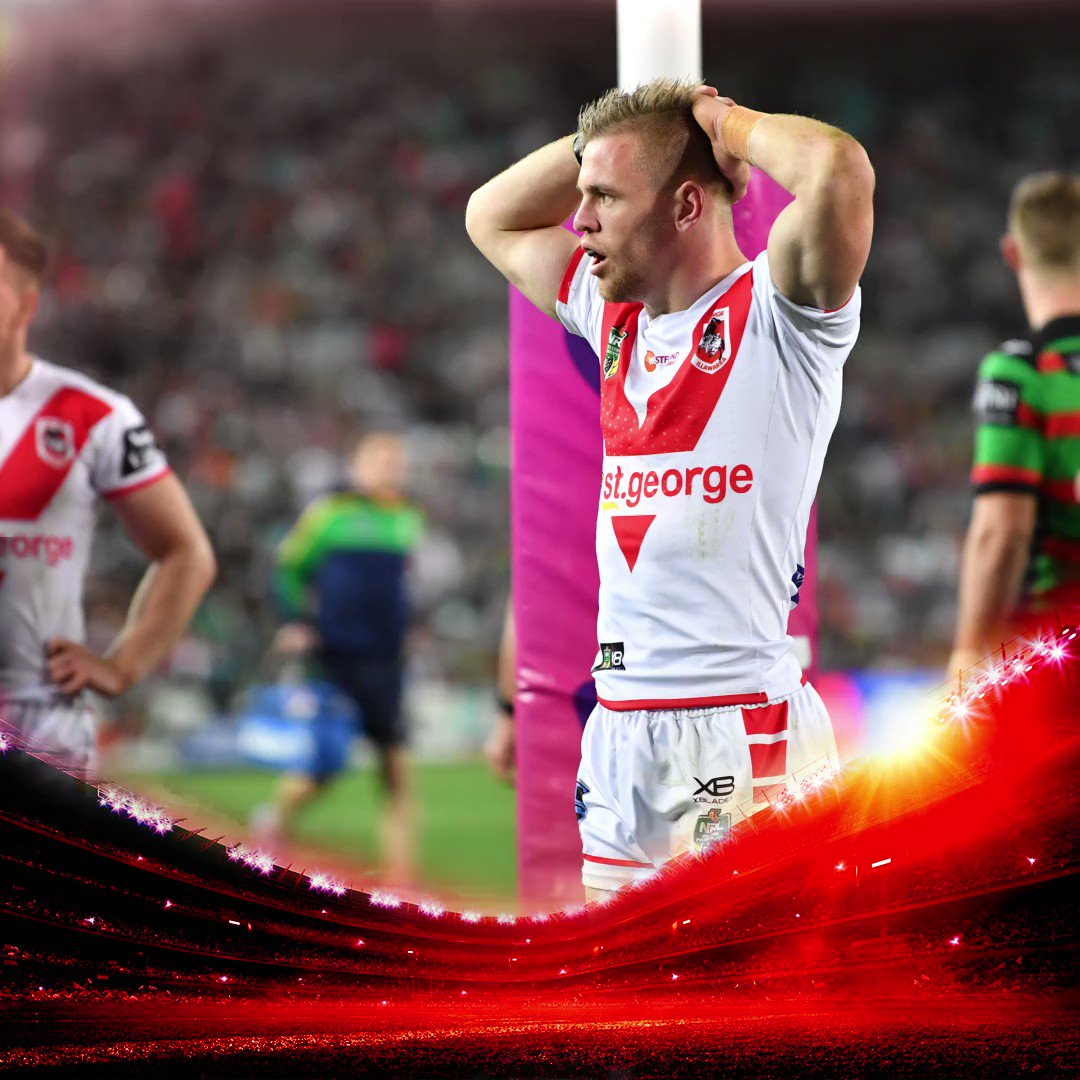 Heartbreak for the Dragons going down 13-12 to the Rabbitohs in the semi-final.
Click through for more stats: http://stgi.co/2NIuY0G
#redv ##NRLSouthsDragons