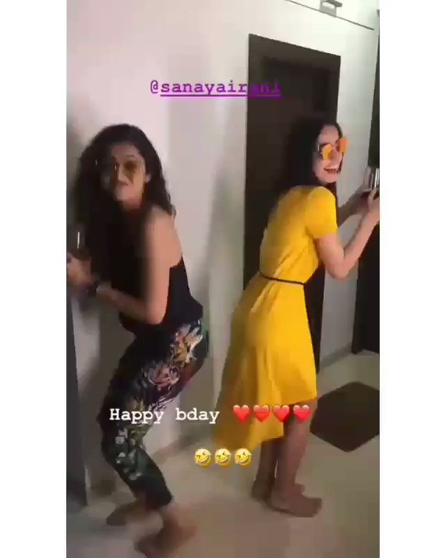   new instagram story post with sanaya Irani cutipi   Happy Birthday sanaya       