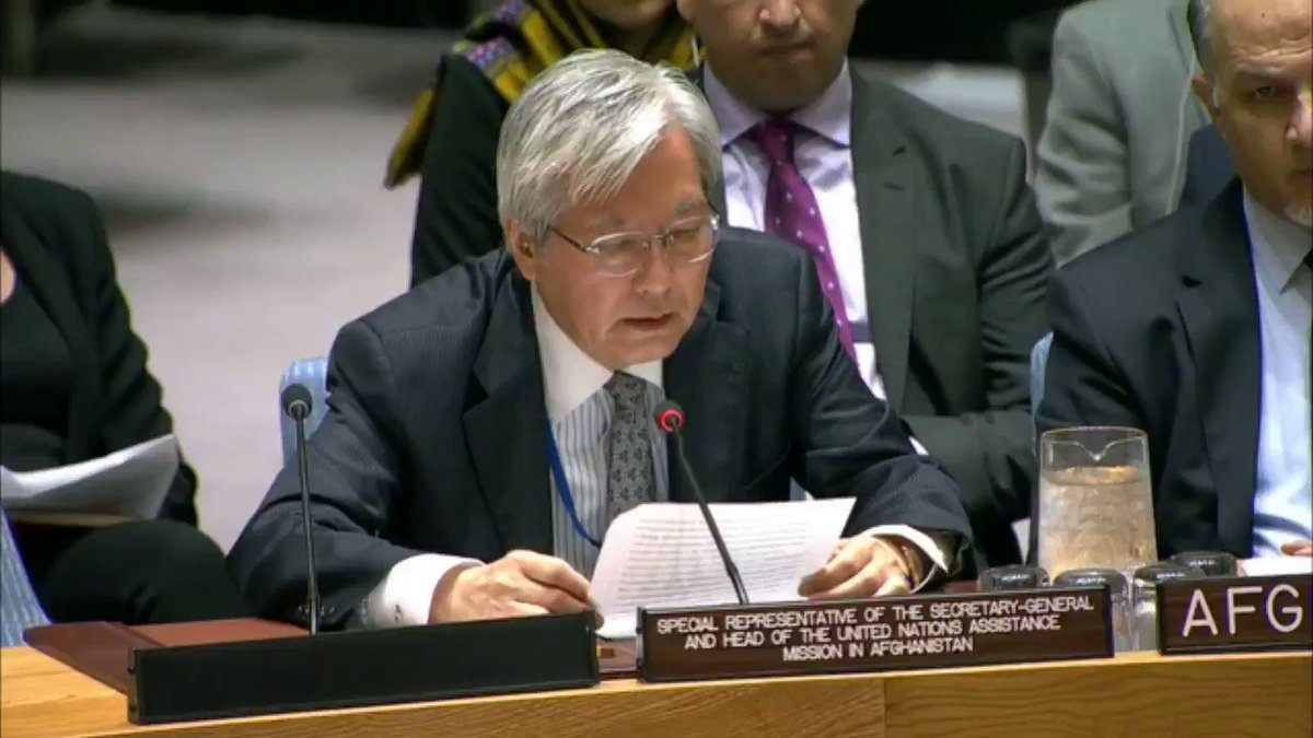 UNAMA News (@UNAMAnews) on Twitter photo 2018-09-18 21:09:50 “Whatever setbacks may lie ahead, we are in a better position now than at any time in the past 17 years to commence the process which would lead to talks for a negotiated end to the conflict.” – UN envoy Yamamoto on #peace in #Afghanistan. Full statement: bit.ly/2MGJod4. “Whatever setbacks may lie ahead, we are in a better position now than at any time in the past 17 years to commence the process which would lead to talks for a negotiated end to the conflict.” – UN envoy Yamamoto on #peace in #Afghanistan. Full statement: bit.ly/2MGJod4.