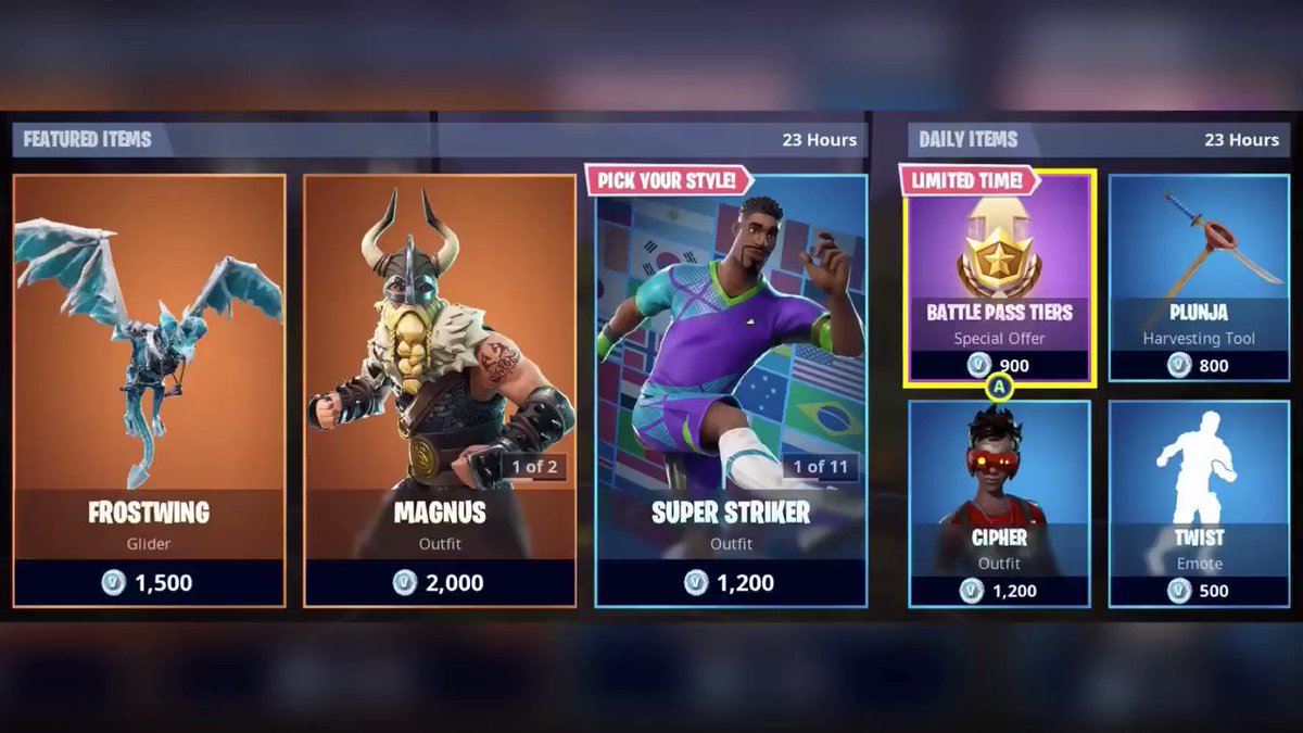 fortnite tracker on twitter fortnite today s item shop https t co cv6wgwfaa6 video by kyber3000 fortnitebattleroyale fnbrseason5 - magnus fortnite tracker