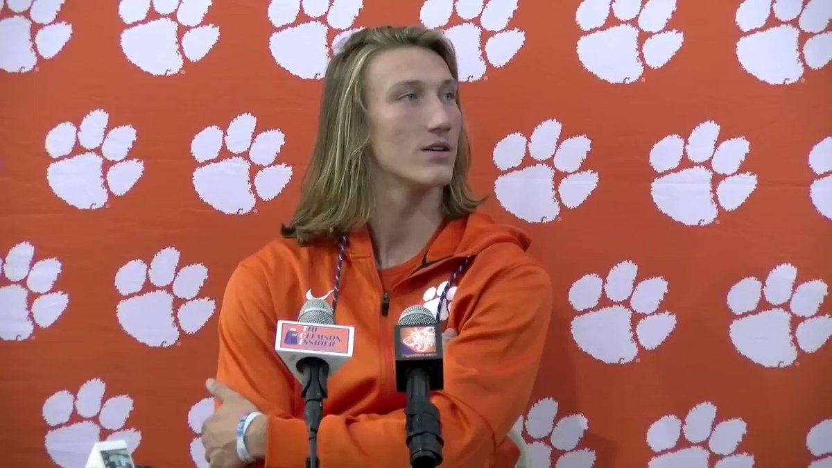 "Just putting my identity in what Christ says and who He thinks I am and who I know that He says I am."
- Clemson QB Trevor Lawrence