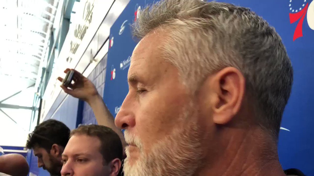 Brett Brown speaks on Robert Covington putting the ball on the floor #Sixers