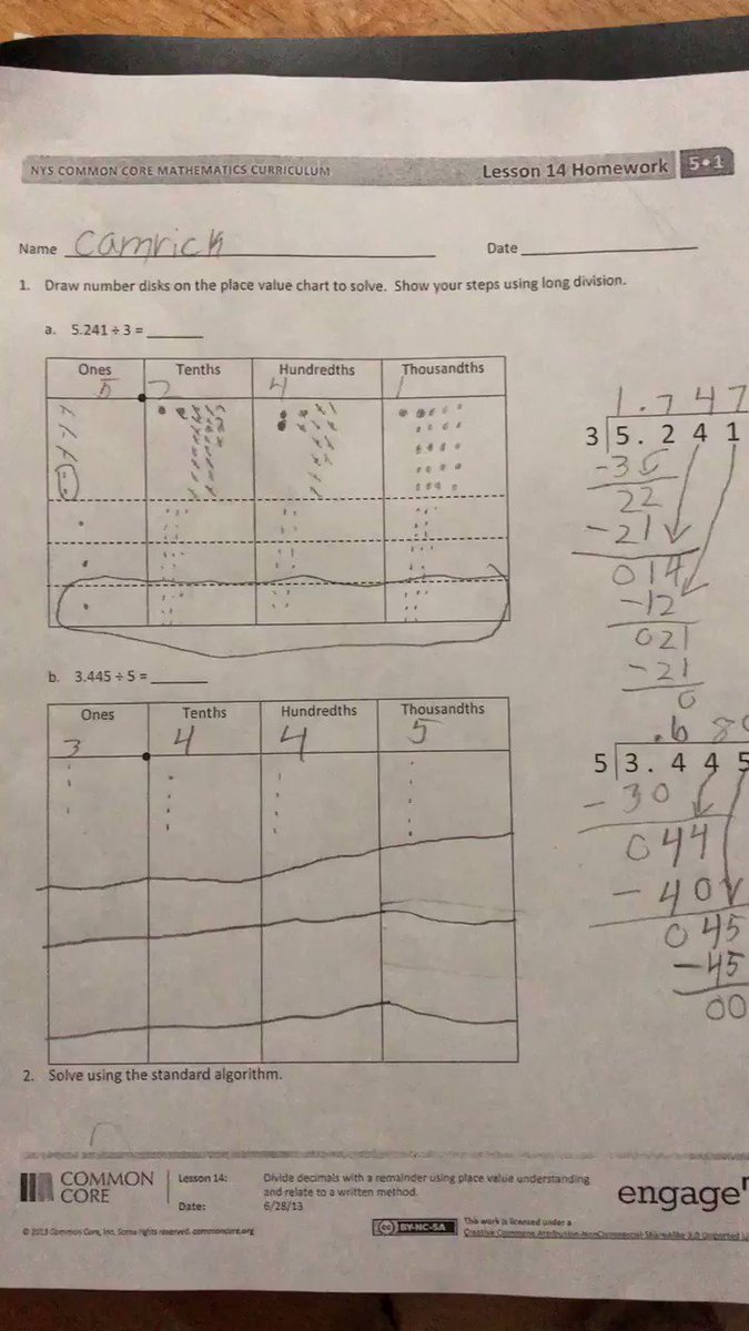 Draw Number Disks On The Place Value Chart