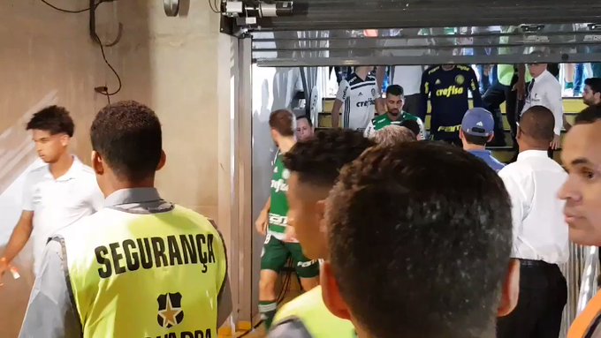 Clássico Cruzeiro X Palmeiras acabou em briga