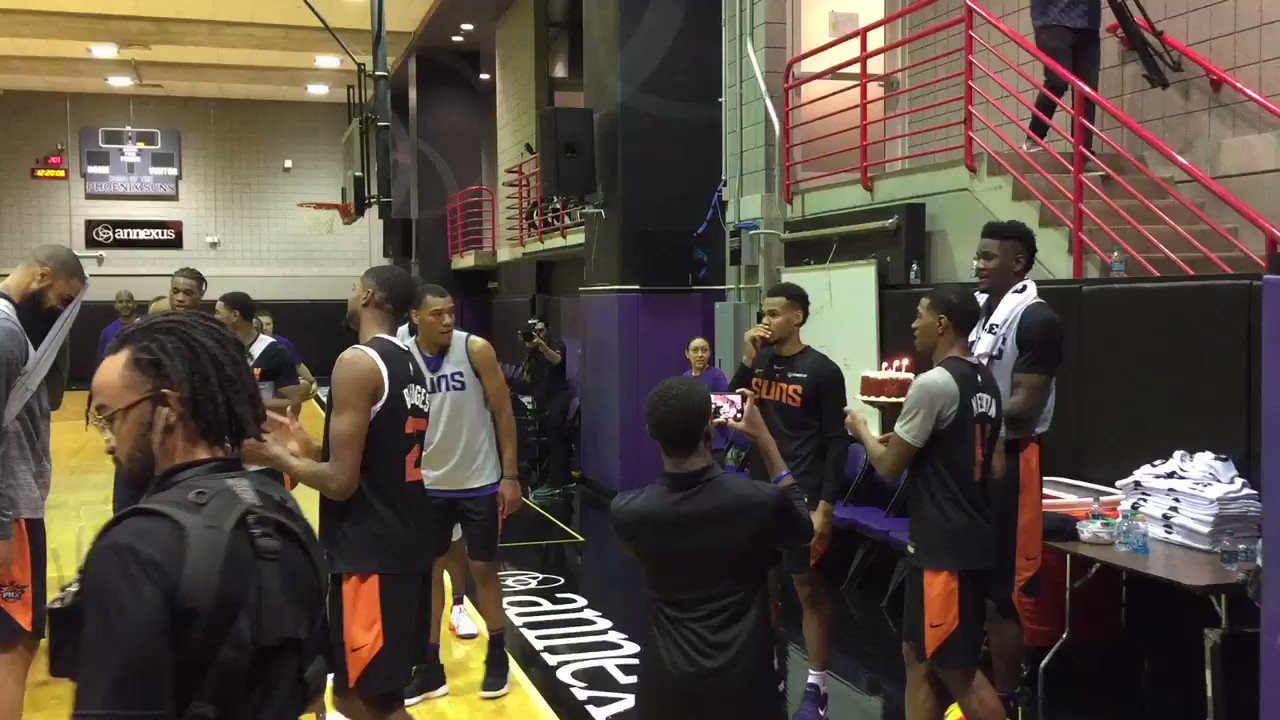 Happy birthday cake for Tyson Chandler. 