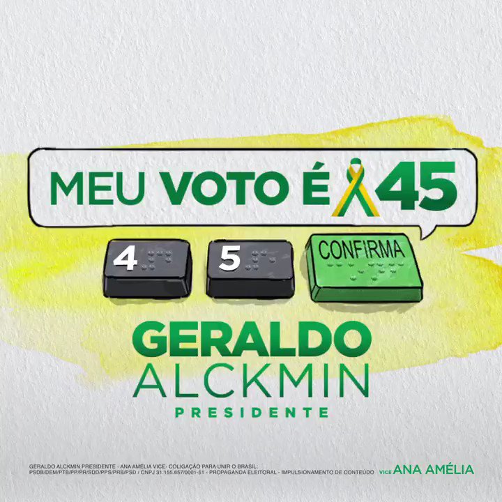 Está chegando a hora! 😁 Vem com a gente mudar o Brasil: #Vote45!
#equipeGA #Geraldo45 #GeraldoPresidente