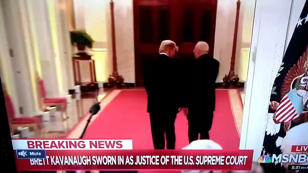 Now that the Supreme Court has let the disgraced ex president run out the clock on emoluments cases, I wonder anew what it was that Trump said to Kennedy at Kavanaugh’s installation that stopped the ex justice in his tracks.🤔 #impeachandconvict https://t.co/ZyCHPyE2QZ