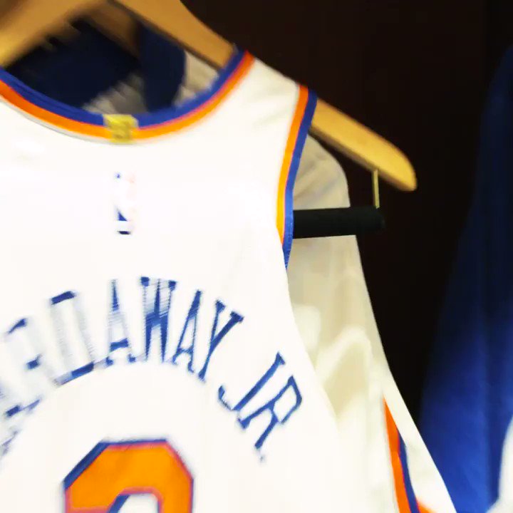 NEW YORK KNICKS (@nyknicks) on Twitter photo 17/10/2018 22:59:09 Fresh unis. #NewYorkForever Fresh unis. #NewYorkForever