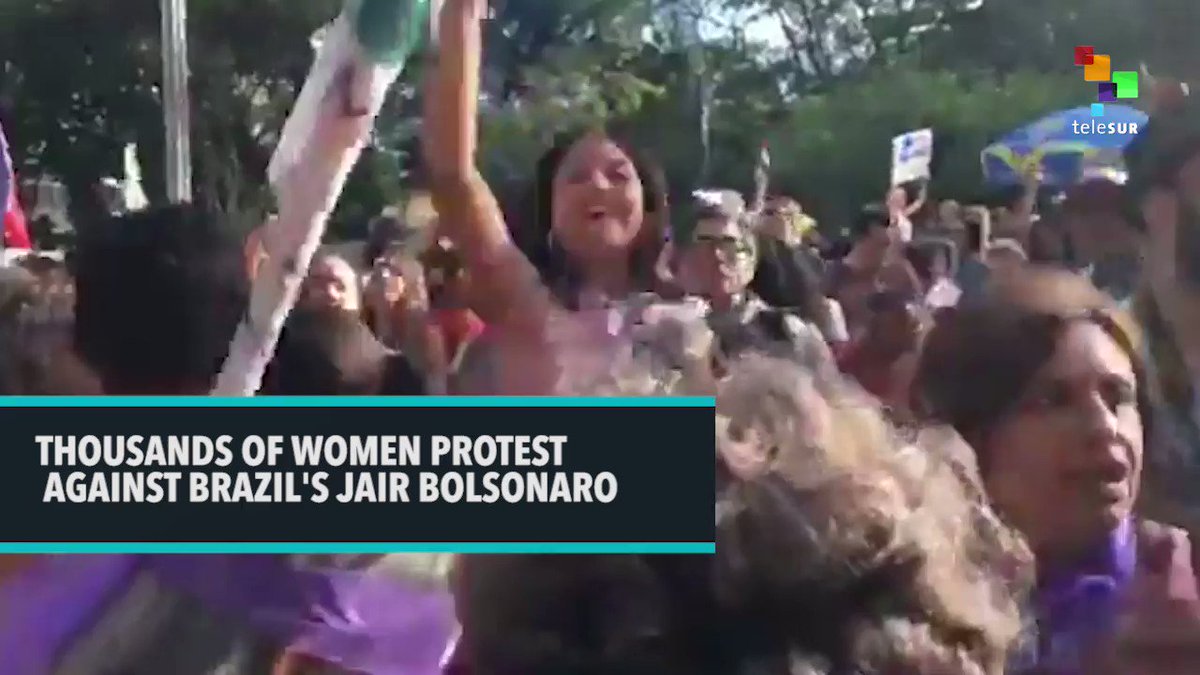 Brazil Thousands Of Women Gathered In Sao Paulo To Protest Against Jairbolsonaro Who Won The