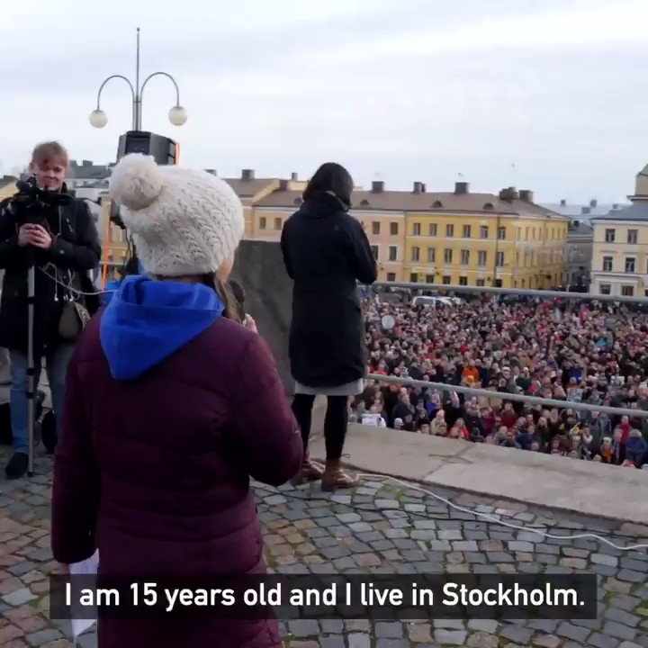 ”The climate crisis has already been solved. We already have the facts and the solutions. All we have to do is to wake up and change. ” -— @GretaThunberg #WeDontHaveTime #ClimateAction