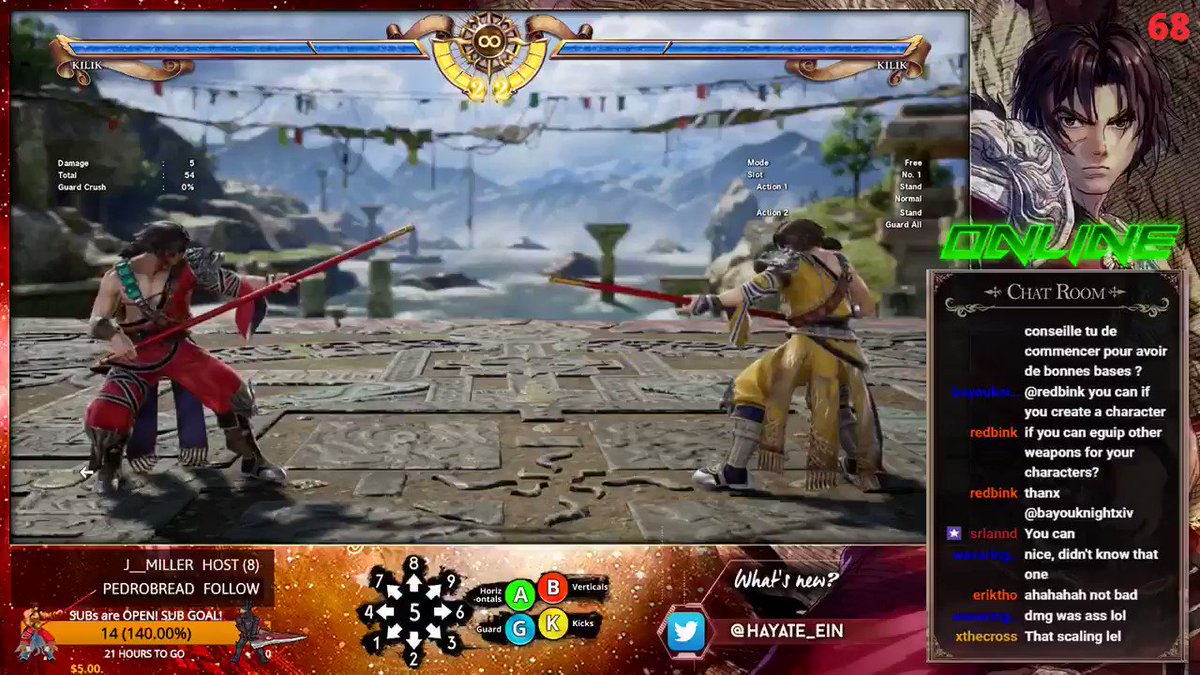 Hayate EIN (@Hayate_Ein) on Twitter photo 2018-10-23 12:21:16 Recent finding with #Kilik in Evil Mode. 66B will rebounce in air combo for a ring out from the middle of the ring !! This combo is deadly : 88B > AB > SC 66B6 > MO B+K B K ! #SOULCALIBURVI #SoulCalibur6 Recent finding with #Kilik in Evil Mode. 66B will rebounce in air combo for a ring out from the middle of the ring !! This combo is deadly : 88B > AB > SC 66B6 > MO B+K B K ! #SOULCALIBURVI #SoulCalibur6