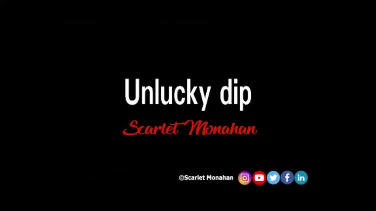 Unlucky dip. #poetry #poet #writer #art #poetrycommunity #poetrywriter #ScarletMonahan #love #words 23