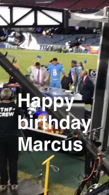 Happy Birthday to Marcus Mariota Flashback to Thursday night game  