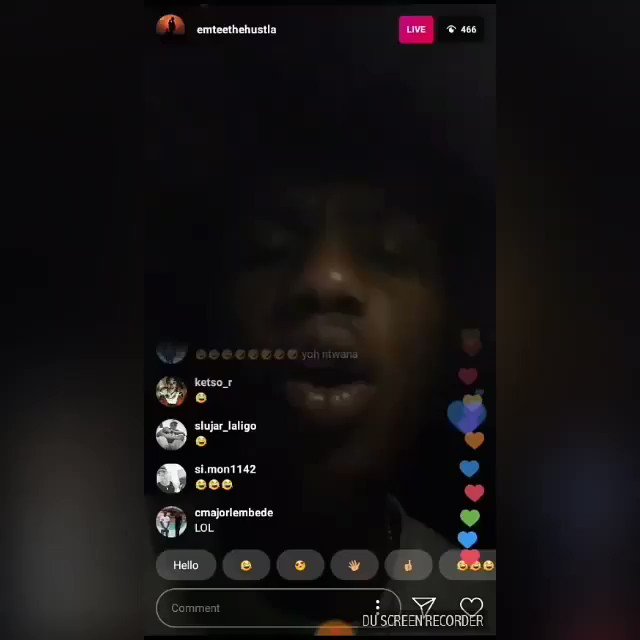 Emtee talking pap about Cassper on his insta live ๐๐