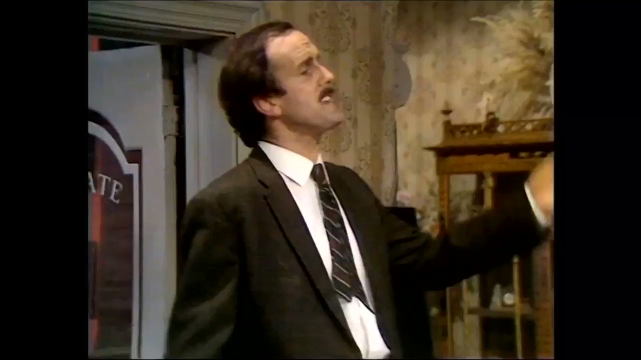 FAWLTY TOWERS on Twitter "Basil Fawlty “Fire. Fffire. Fa fa fa fire