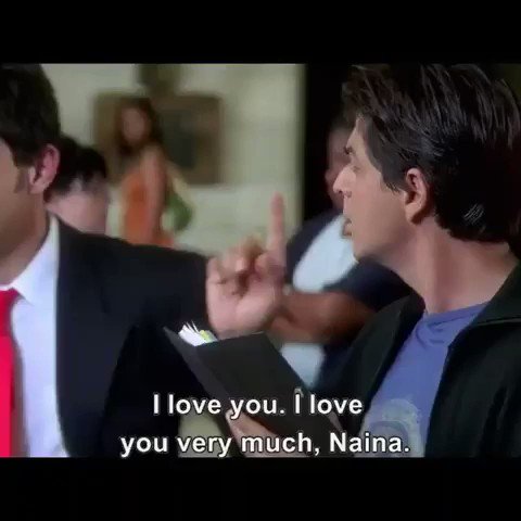  This scene gave me courage to fall in love again.. Thank you Shah Rukh Khan.. Happy birthday Sir. 