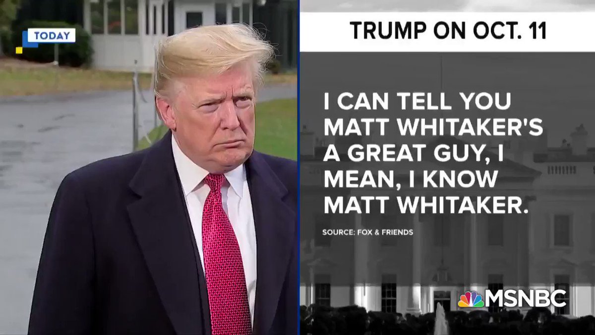 Thebeat Wari Melber On Twitter Watch Trump Fact Check Himself On Whether He Knows Acting Ag