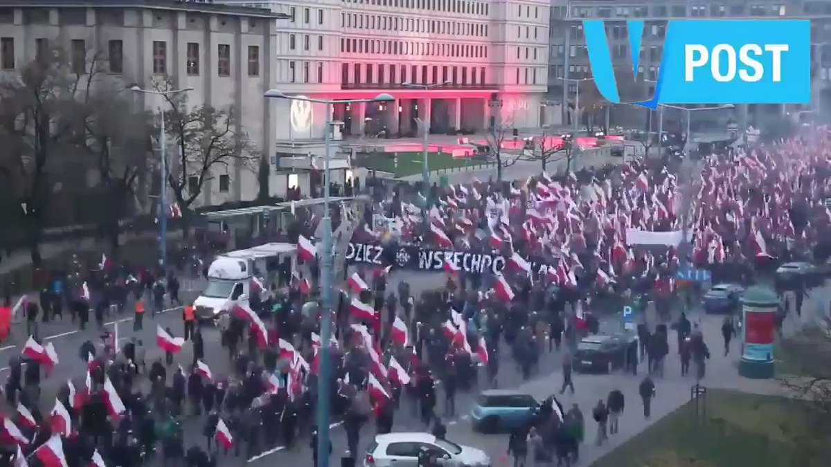 This is what Poland looks like tomorrow! While mainstream media call them extremists, we call them people who love their country!