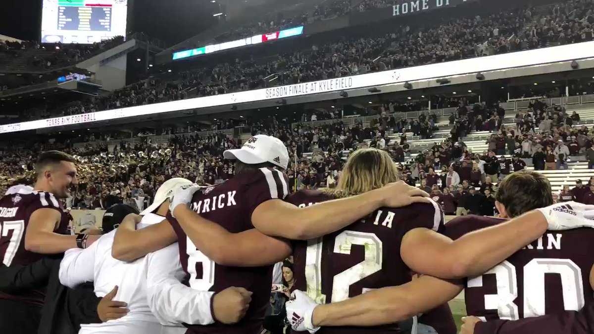 Another W at Kyle Field!
One more chance to see your Aggies at home in 2018 next Saturday night! #BTHOLSU
🎟 http://12thman.com/footballtickets
#GigEm
