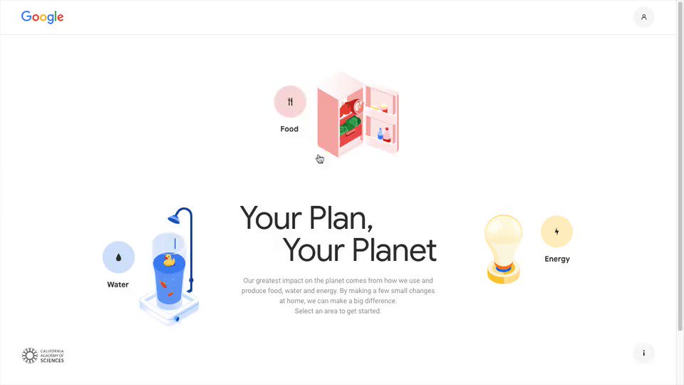 This site about sustainability from @google and @calacademy is packed with fun and informative SVG animations: …https://yourplanyourplanet.sustainability.google/
