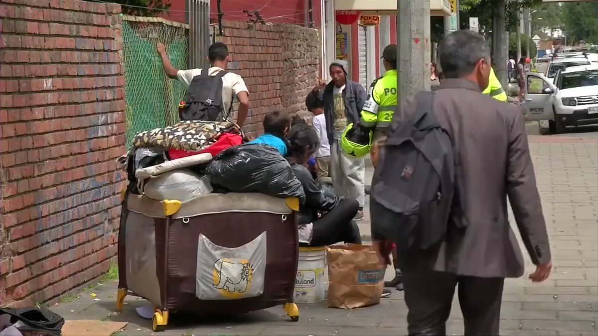 Colombia says 3000 new migrants are arriving every day from #Venezuela fleeing the economic crisis. Some are finding temporary housing in camps like this one in Bogota. @Reuters @ReutersTV