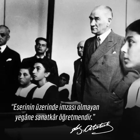 Bir öğretmen, bir öğrencinin kaderini değiştirebilir. Tıpkı bir öğretmenin, bir ülkenin kaderini değiştirdiği gibi. 🇹🇷
#24KasımÖğretmenlerGünü #iyikiöğretmenim