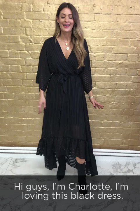 silkfred plunge maxi dress