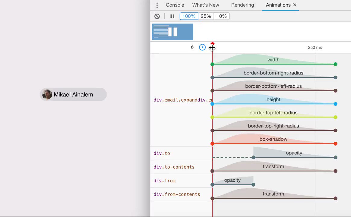 Easing is not easy! But, with the right kind of easing, like the ones from the Material UI’s Easing Bezier curves, you’ll get really snappy and punchy animations. Demo of Material UI popup on @Codepen https://codepen.io/ainalem/details/RqYZNO/ …
