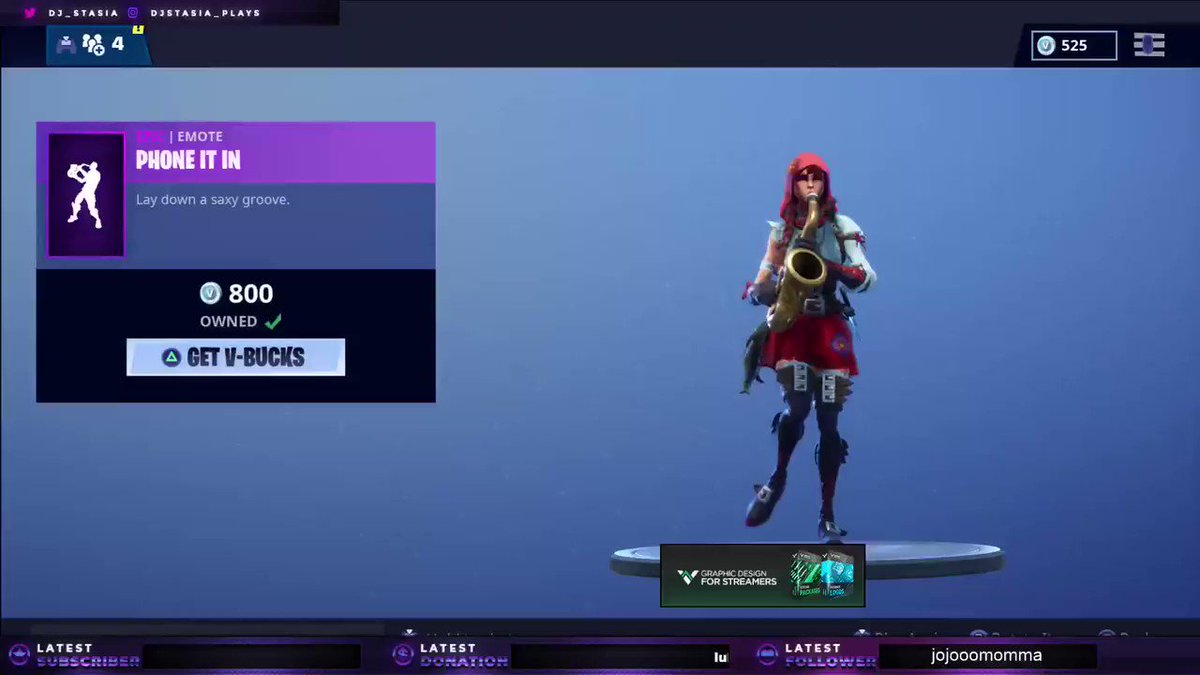 Six more hours left to get phone it in emote! I think this is my new favorite!
Also streaming tonight at 8pm EST on @Twitch Link in bio, hope to see you all later! #Fortnite #Dailyitems #SupportSmallStreamers