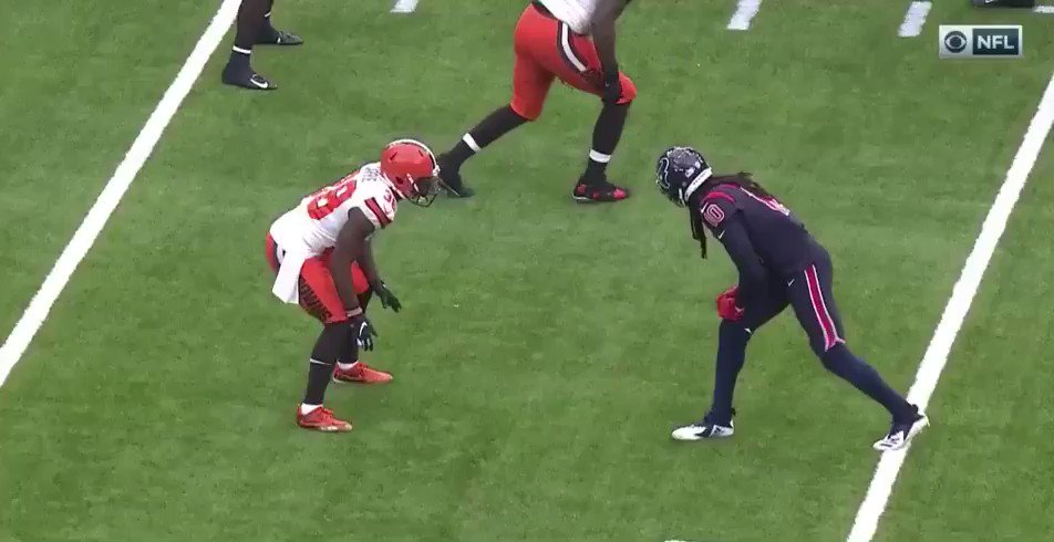 DeAndre Hopkins is grabbed by his hair then face masked and still makes the catch. He continues to be the best receiver in the game. #Texans