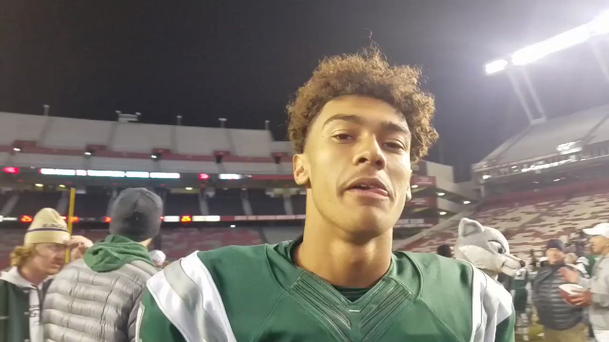 "We are @dfhsfootball the best team in state and came to show it" @GageZirke #thestate