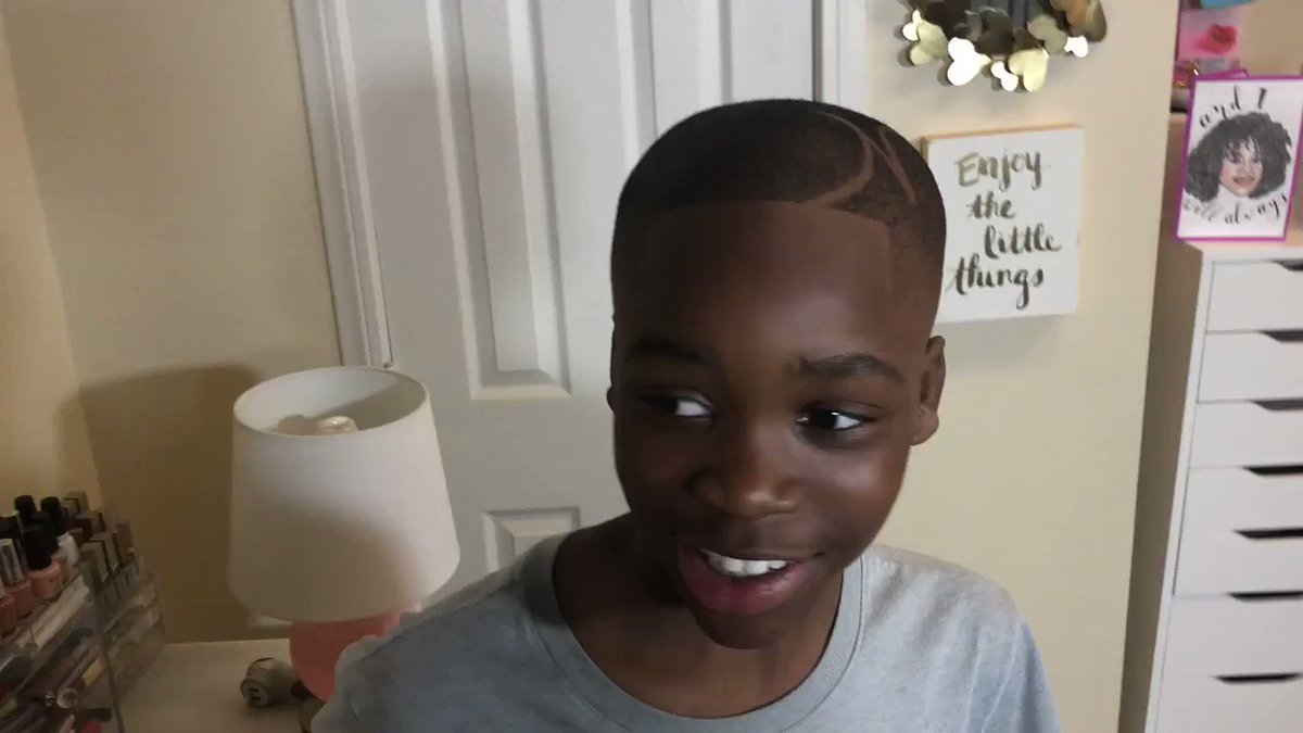 My son got a FADE and I don't even know him anymore. HE TOOOOOO FRESH.