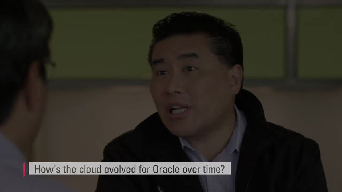 The #cloud ☁ has evolved. @stevenrmiranda and @rwang0 on the transformation here at #Oracle