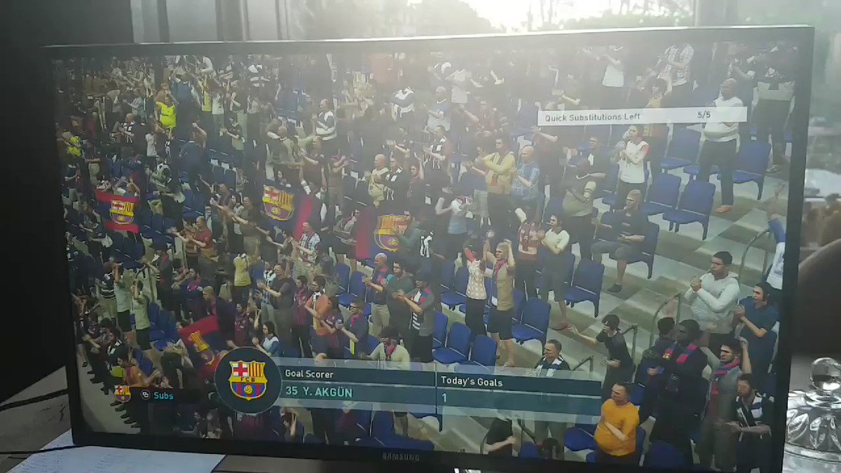 #TikiTakaPromotion Football is easy 😎 CAS F.C Barca Boys are dancing in #myClub. #BarçaDNA #EnjoyBarça #Mésqueunclub #ForçaBarça #14 #CruyffLegacy #Johan ❤ @FCBarcelona @FCBarcelona_cat #PES2019 #TheEvolutionOfFootball #WhereTheLegendsPlay @officialpes @eFootballPro @eligasul