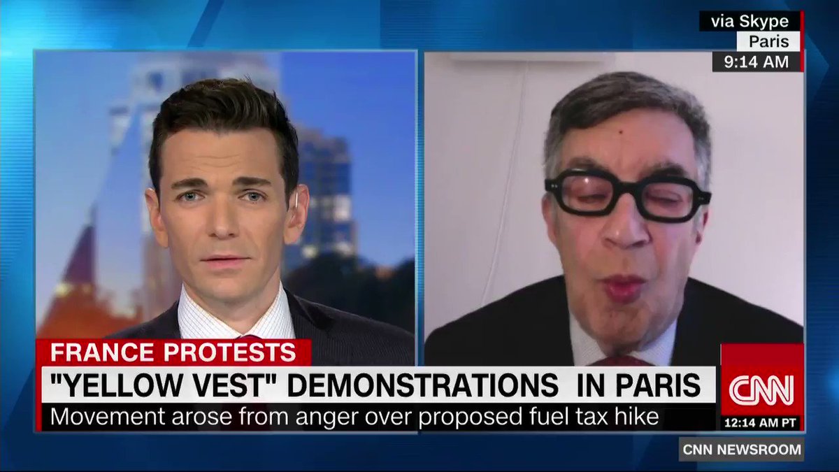 So @EmmanuelMacron escaped a fifth horrific @GiletsJaunes75 Saturday not by virtue of his concessions, but as I told the fabulous @CyrilCNN @CNN because of the horrific storm with freezing rain that battered #France! The unrest and discontent remains unresolved!
