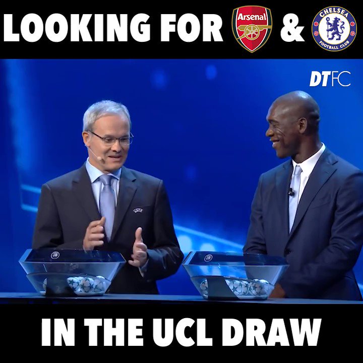 BREAKING: Live reaction from the @ChampionsLeague draw... #UCL