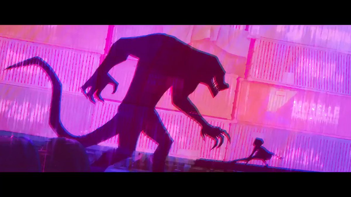 Nick Kondo 近藤 on Twitter: "This shot in Gwen's #IntoTheSpiderVerse  flashback was basically complicated shadow puppetry. We didn't have a Lizard  model, so I had to heavily modify the Green Goblin's rig