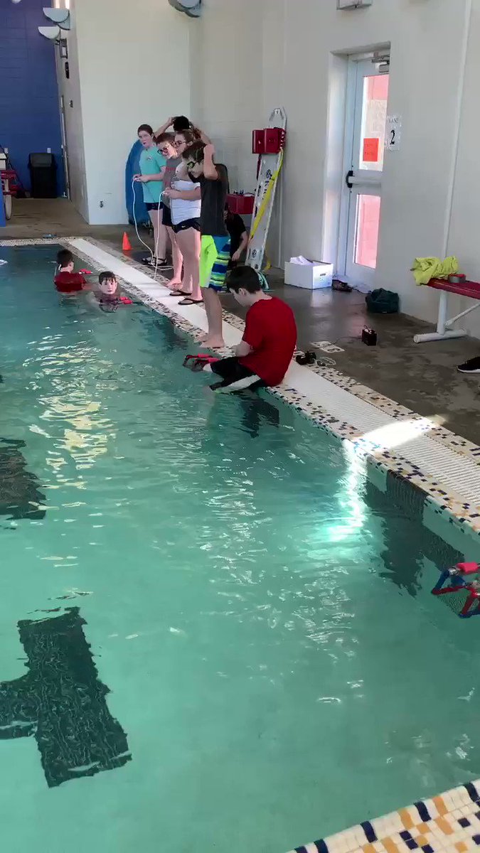 So proud of these @CMSCardinals! A few weeks ago I gave them the parts and a set of directions to build a @seaperch underwater rover. Here we are today! #learnlikeacardinal