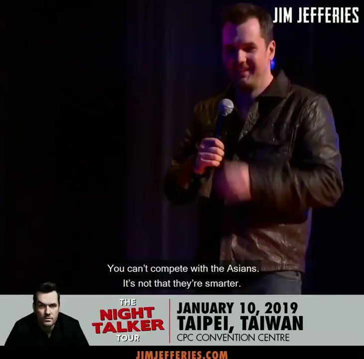 jim jefferies on twitter the night talker tour is coming to asia