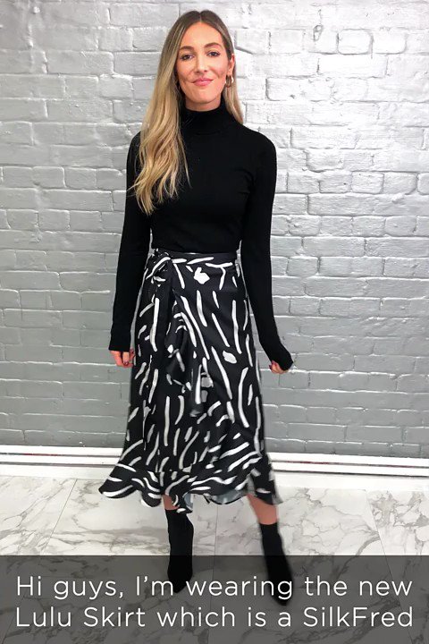 silkfred wrap skirt