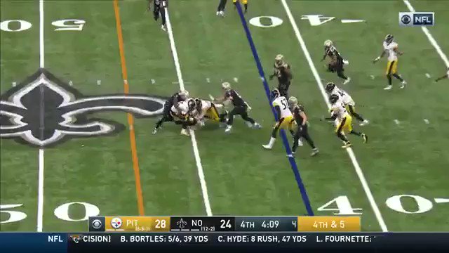 That’s how you celebrate being clearly short of a first down