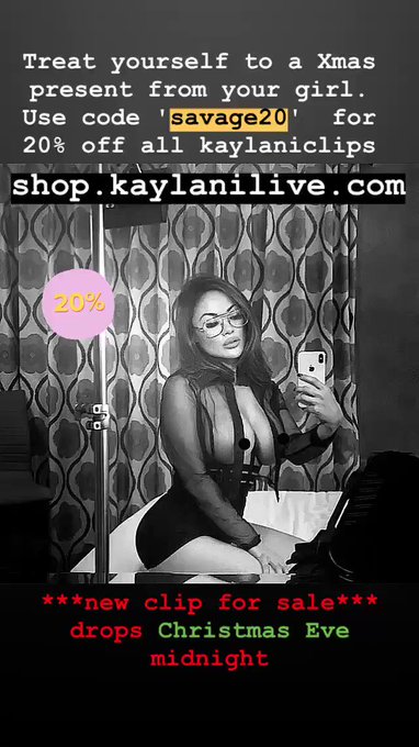 New clip for sale drops Xmas eve midnight 😍 Also, 20% off kaylanilive clips xmas sale https://t.co/4