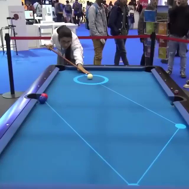 Brush up your pool skills by using Augmented Reality. {Video}#innovation #AugmentedReality #startups #AR HT @MikeQuindazzi